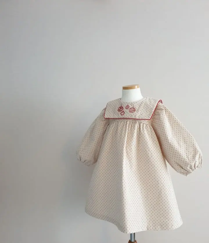 Eclair - Korean Children Fashion - #littlefashionista - Dot One-Piece - 2