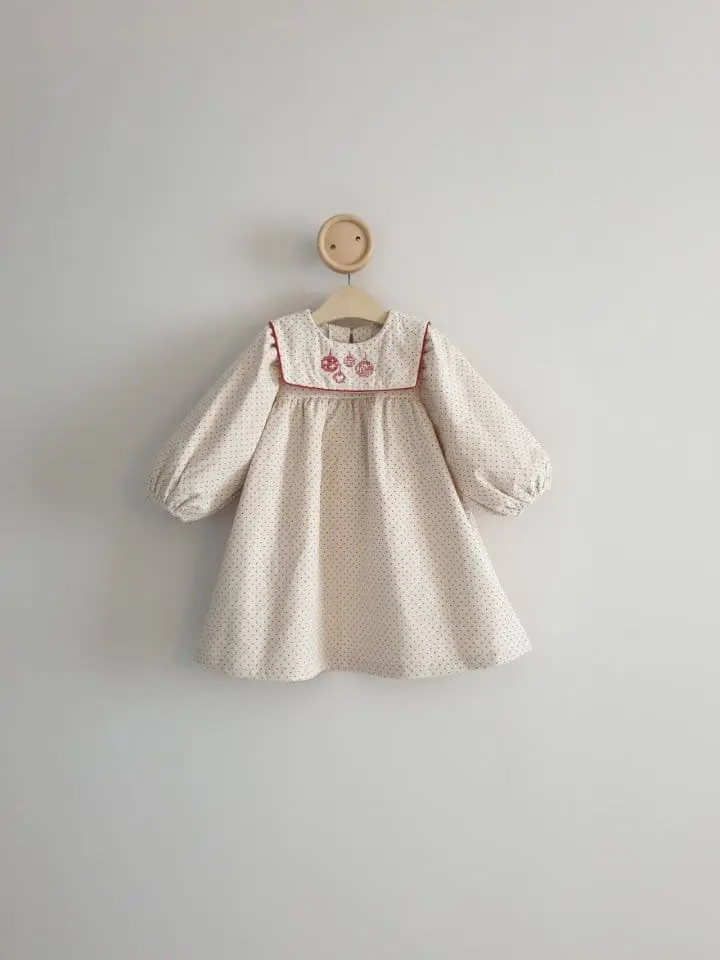 Eclair - Korean Children Fashion - #prettylittlegirls - Dot One-Piece - 5