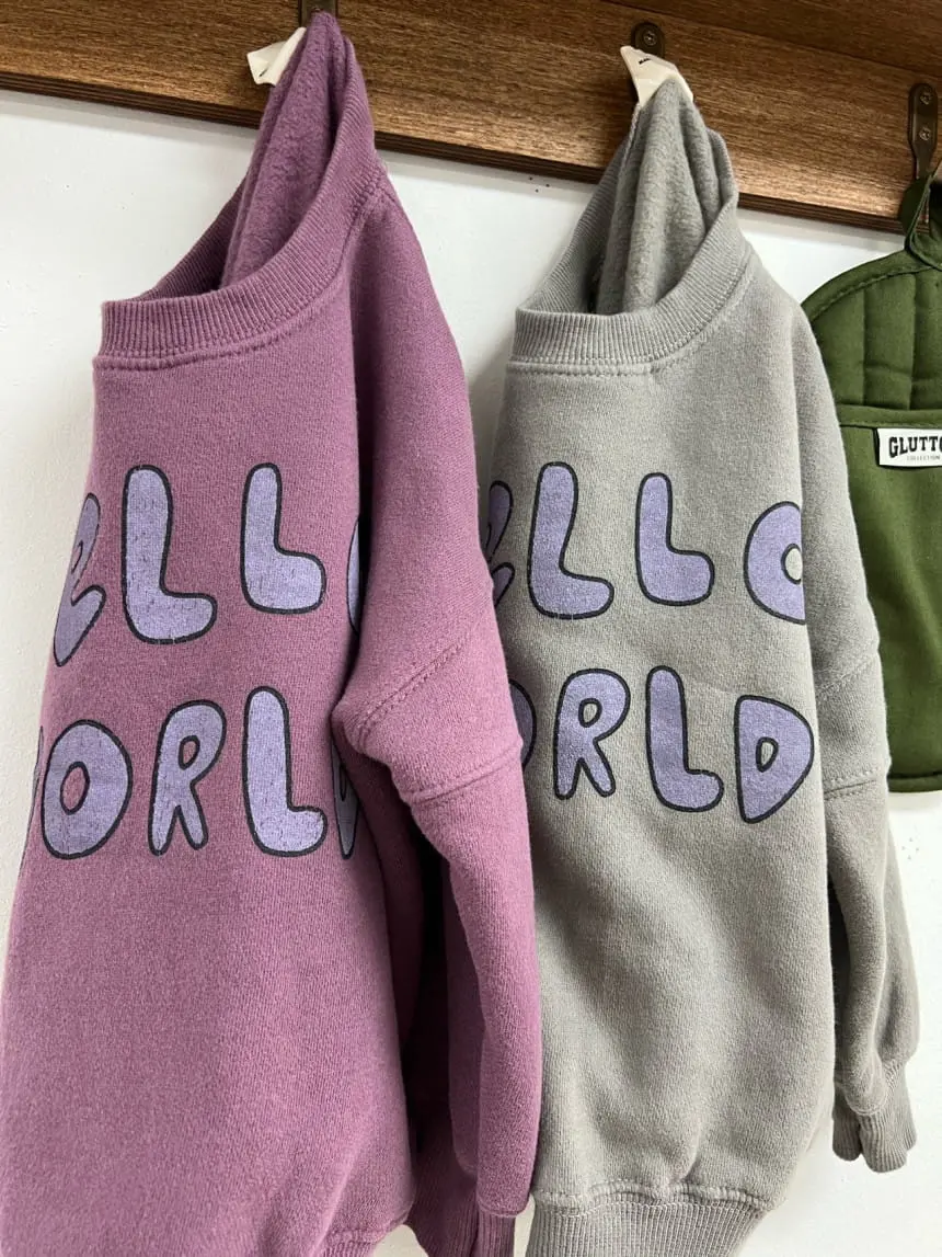 Fine-Studio - Korean Children Fashion - #designkidswear - World Sweatshirt - 2