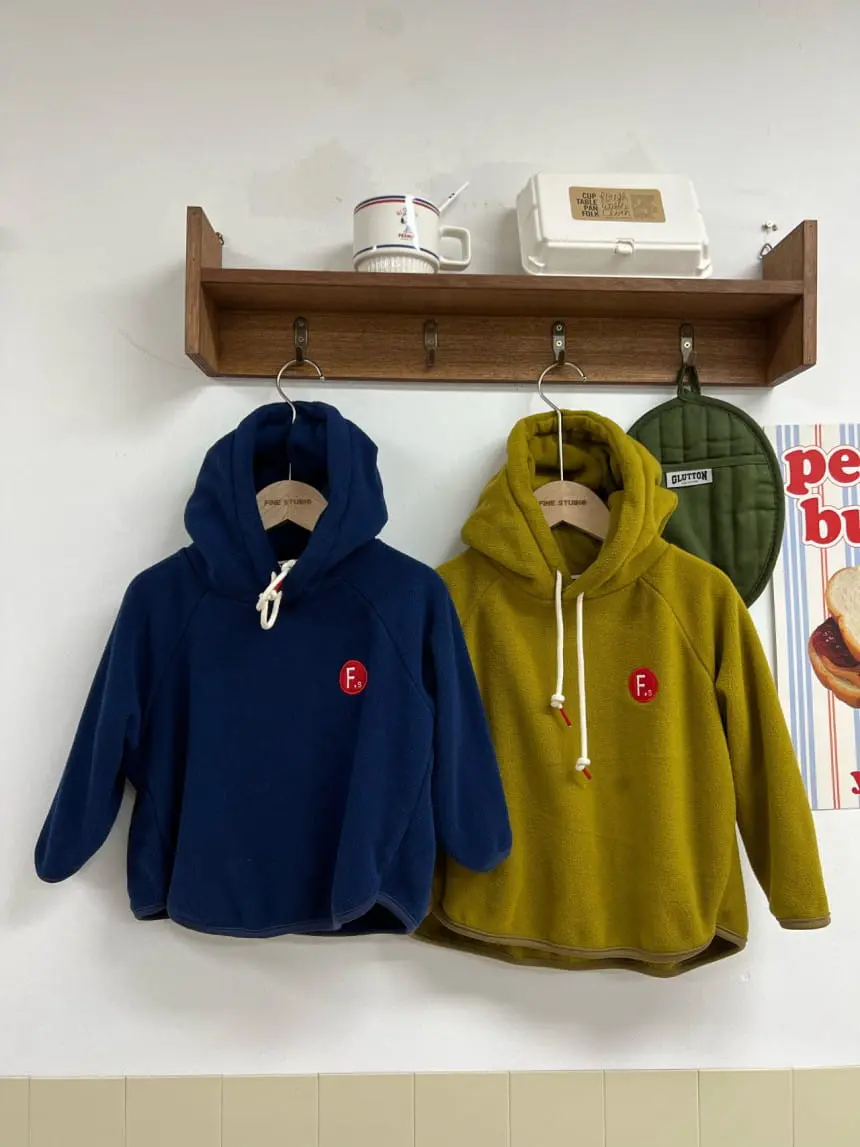 Fine-Studio - Korean Children Fashion - #kidzfashiontrend - Fleece Hoody - 2