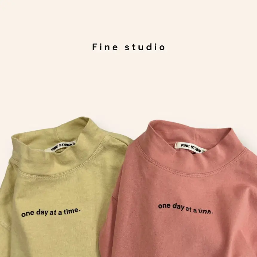 Fine-Studio - Korean Children Fashion - #littlefashionista - One Day Turtleneck Tee - 6