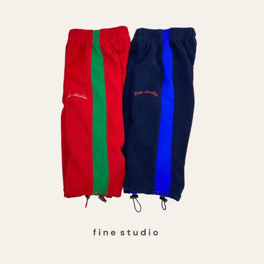 Fine-Studio - Korean Children Fashion - #littlefashionista - Fleece Color Pants - 5