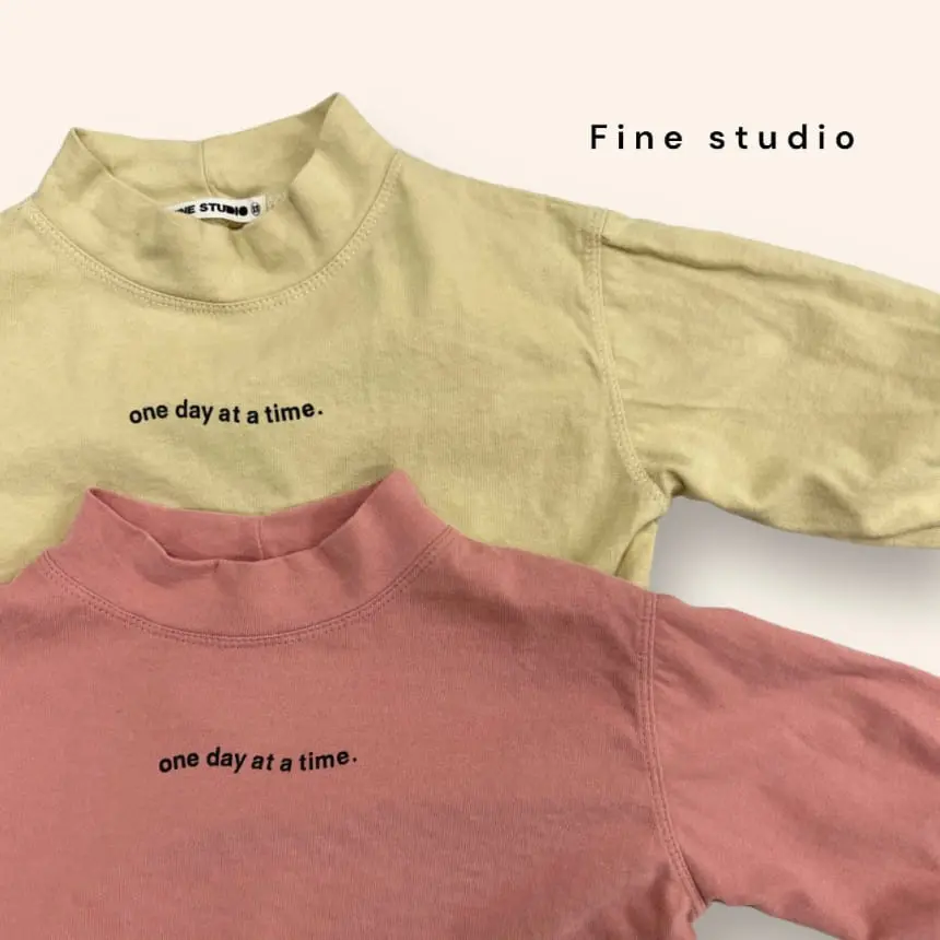 Fine-Studio - Korean Children Fashion - #magicofchildhood - One Day Turtleneck Tee - 7
