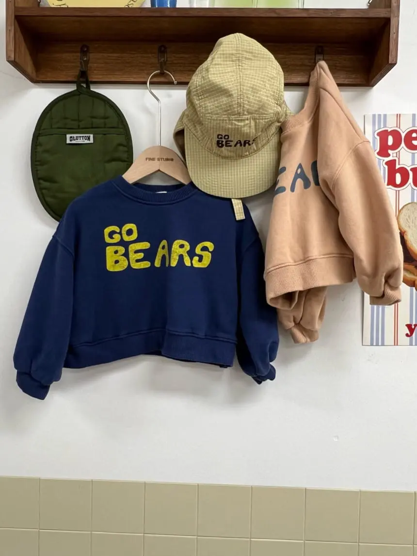 Fine-Studio - Korean Children Fashion - #minifashionista - Bear Fleece Sweatshirt