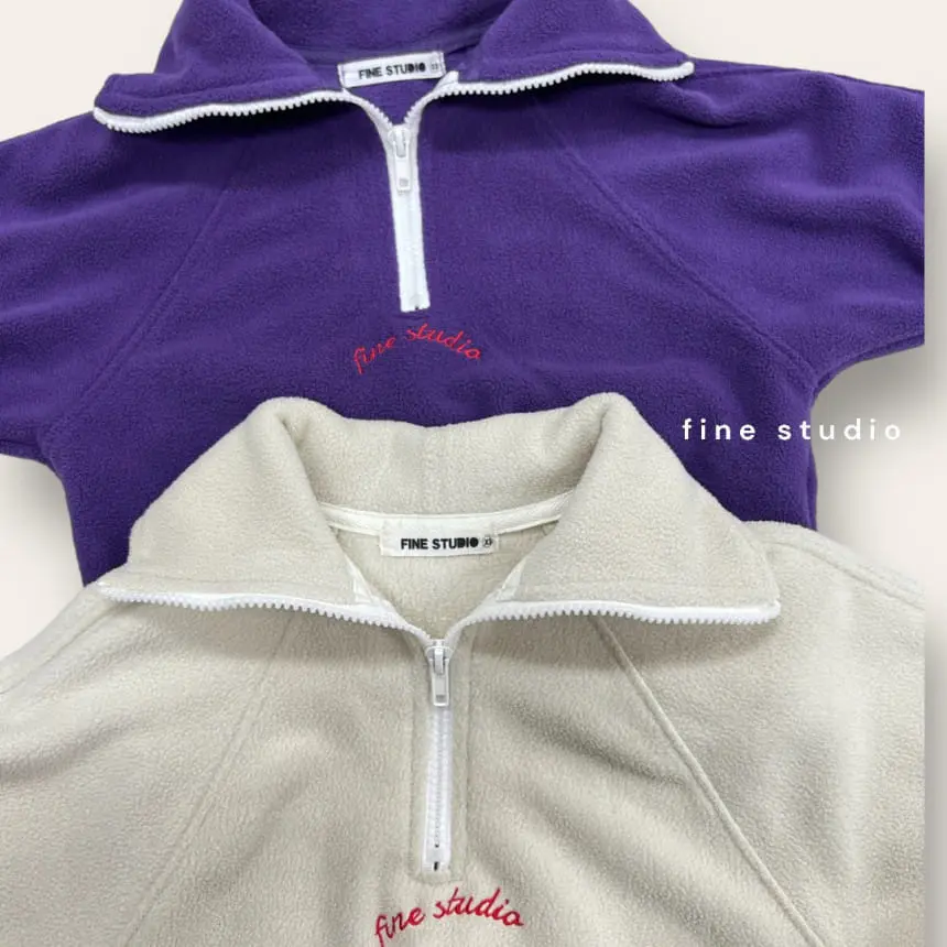 Fine-Studio - Korean Children Fashion - #toddlerclothing - Polis Collar Sweatshirt - 5