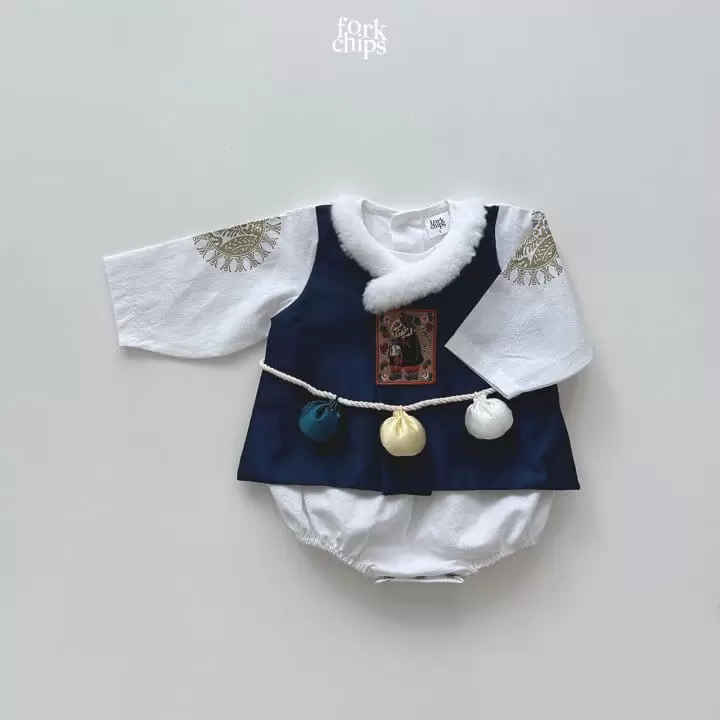 Fork Chips - Korean Baby Fashion - #babyfever - Yeonji Gonji Boy Hanbok - 2