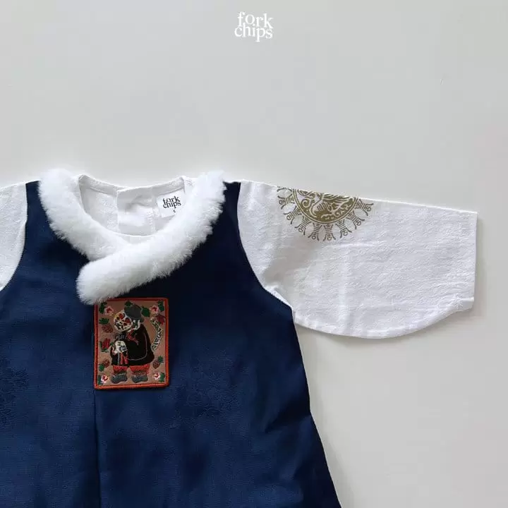 Fork Chips - Korean Baby Fashion - #babyoninstagram - Yeonji Gonji Boy Hanbok - 5