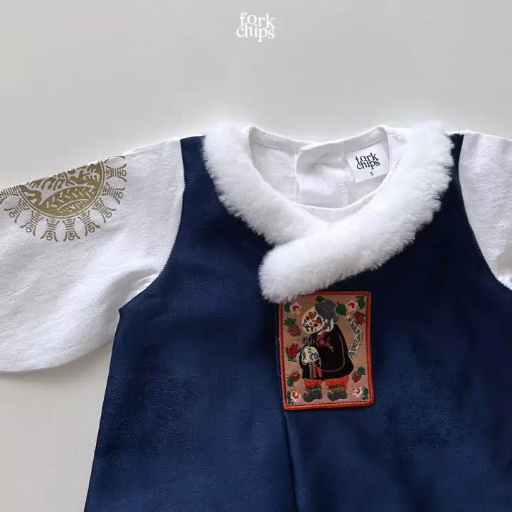 Fork Chips - Korean Baby Fashion - #babyootd - Yeonji Gonji Boy Hanbok - 6