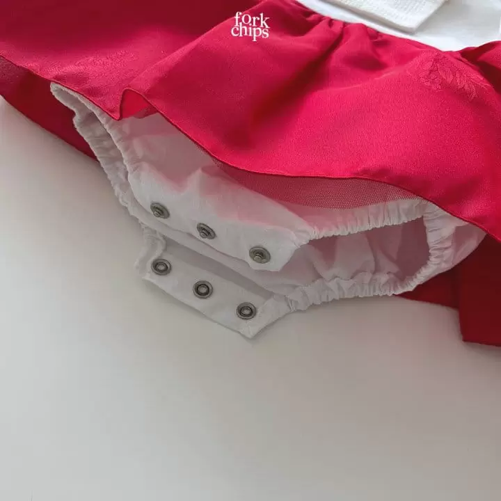 Fork Chips - Korean Baby Fashion - #babywear - Yeonji Gonji Girl Hanbok - 8