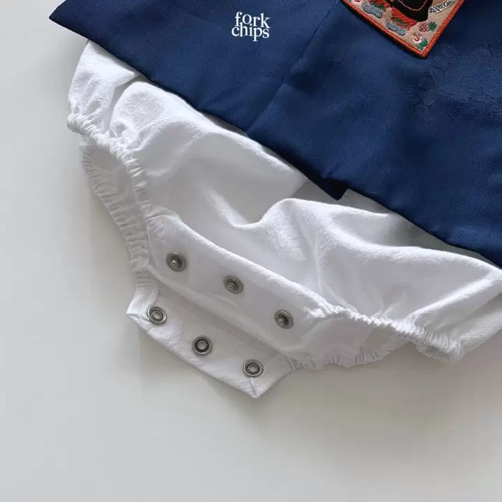 Fork Chips - Korean Baby Fashion - #onlinebabyboutique - Yeonji Gonji Boy Hanbok - 10