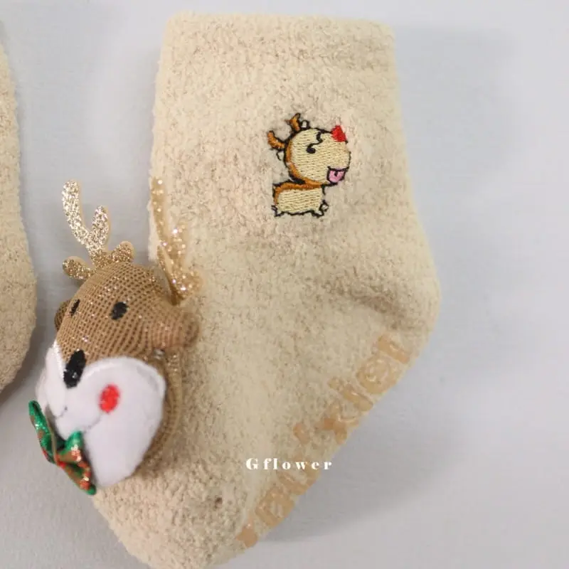 G Flower - Korean Baby Fashion - #babyboutique - Baby Christmas Socks - 7