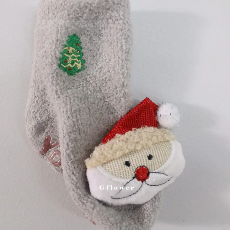 G Flower - Korean Baby Fashion - #babyclothing - Baby Christmas Socks - 9