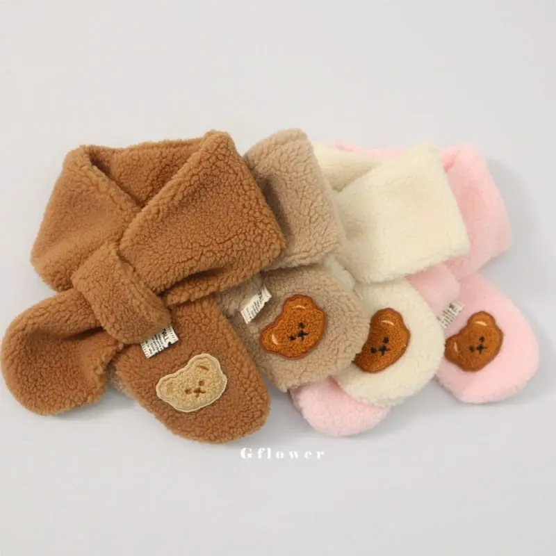 G Flower - Korean Baby Fashion - #babygirlfashion - Bear Bboggle Muffler - 2