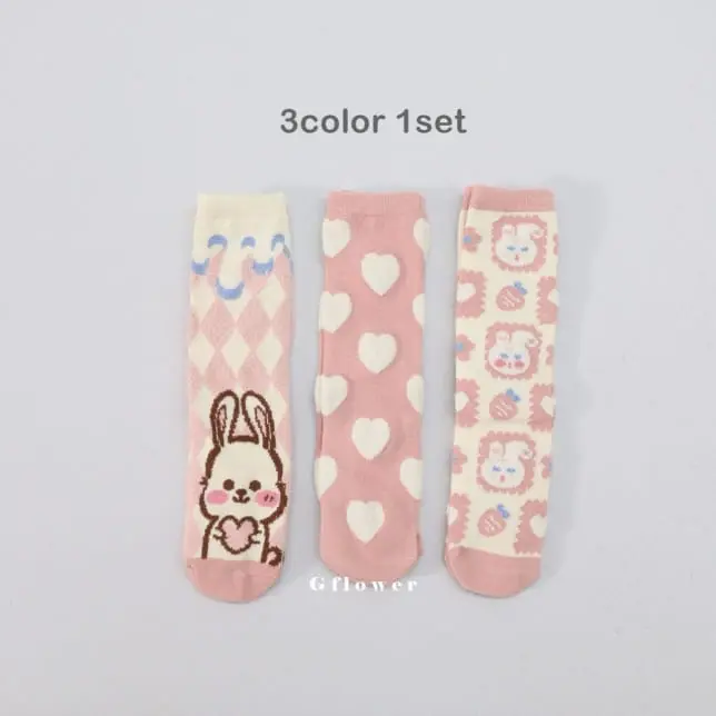 G Flower - Korean Baby Fashion - #babylifestyle - Sleep Rabbit Knee Socks