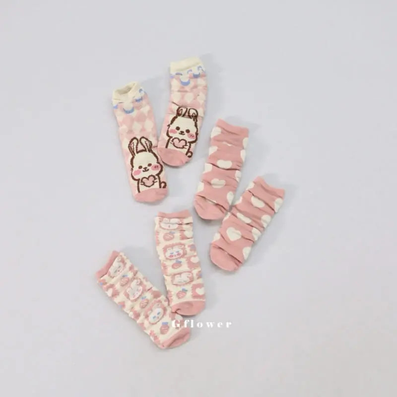 G Flower - Korean Baby Fashion - #babyoninstagram - Sleep Rabbit Knee Socks - 2
