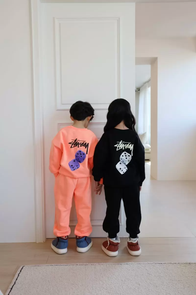 Ggomenge - Korean Children Fashion - #Kfashion4kids - Adult Dies Fleece Top Bottom Set - 9