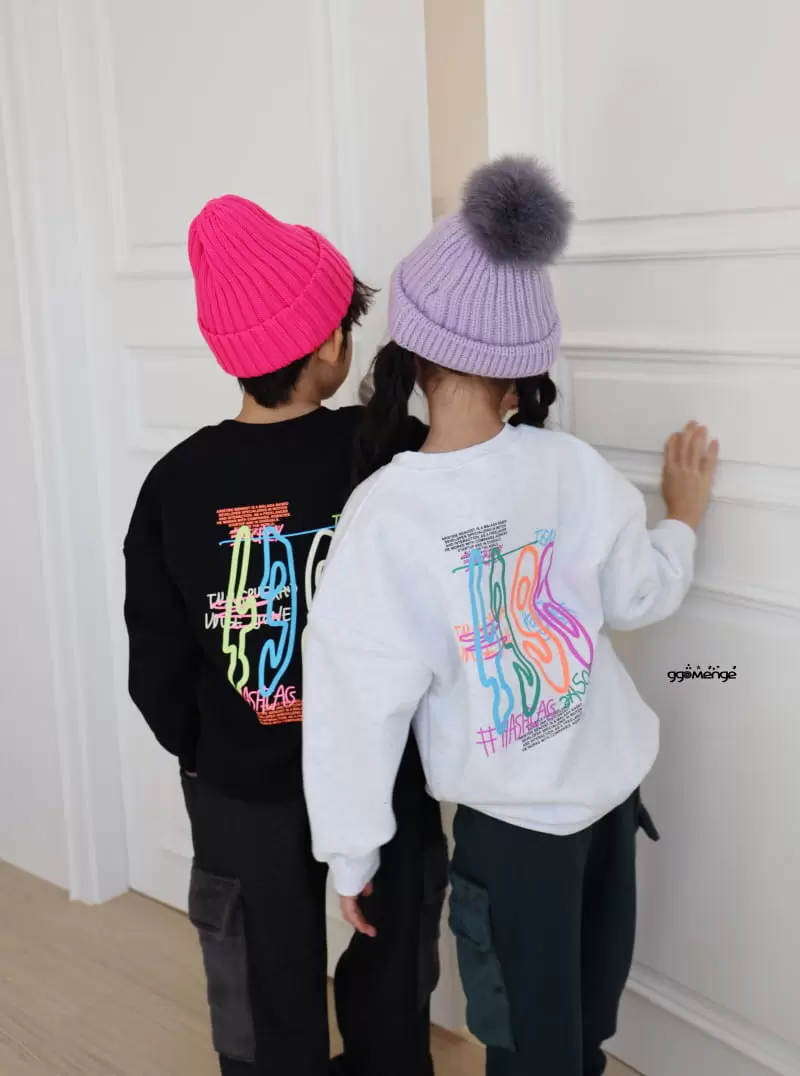 Ggomenge - Korean Children Fashion - #Kfashion4kids - Adult Number Fleece Sweatshirt - 7