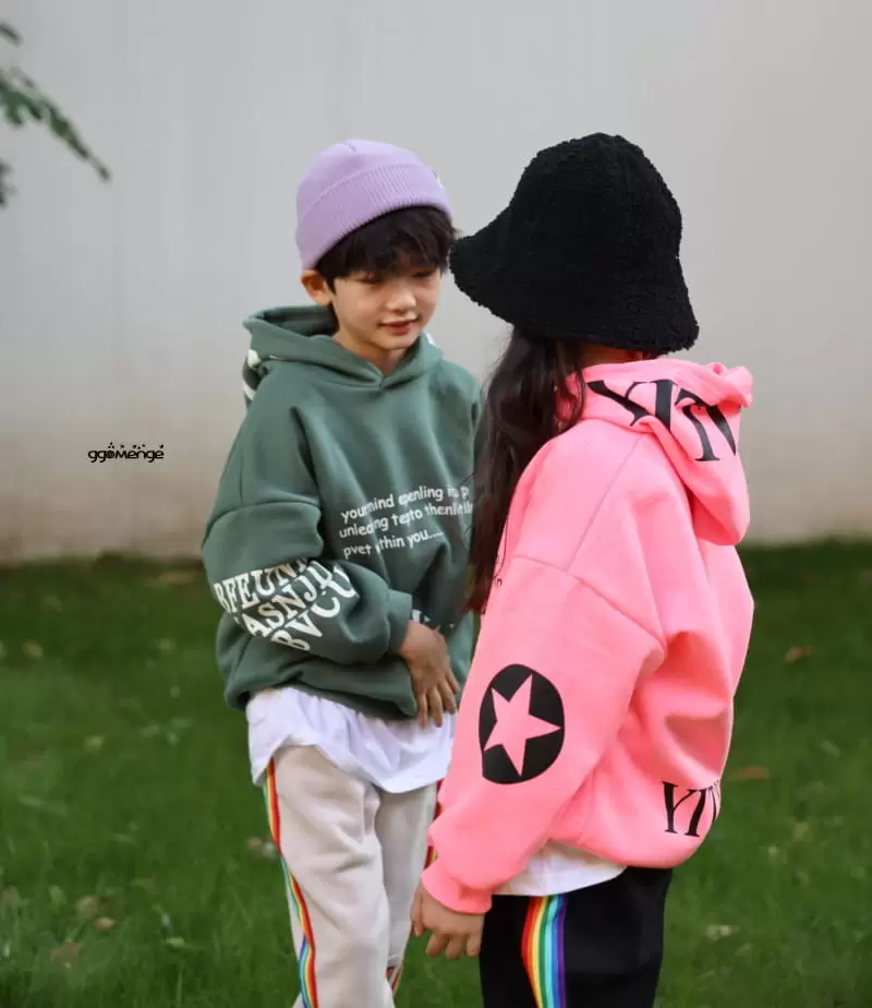 Ggomenge - Korean Children Fashion - #Kfashion4kids - Adult U IN Hoody Tee - 5