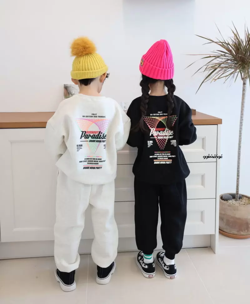 Ggomenge - Korean Children Fashion - #childofig - Paradise Fleece Top Bottom Set - 12