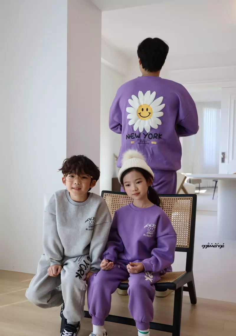 Ggomenge - Korean Children Fashion - #childofig - Adult Cosmos Top Bottom Set - 9