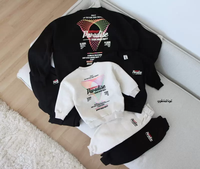 Ggomenge - Korean Children Fashion - #designkidswear - Adult Paradise Fleece Top Bottom Set