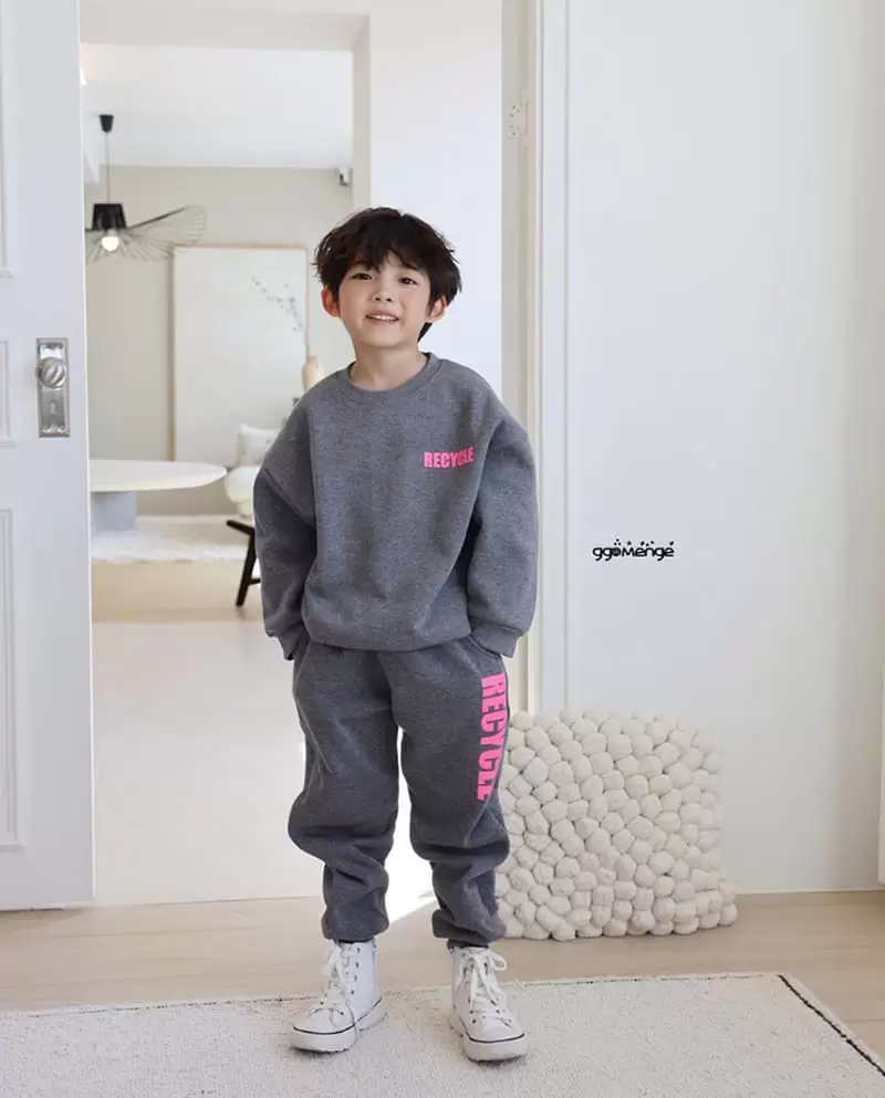 Ggomenge - Korean Children Fashion - #designkidswear - Adult Recycle Fleece Top Bottom Set - 3