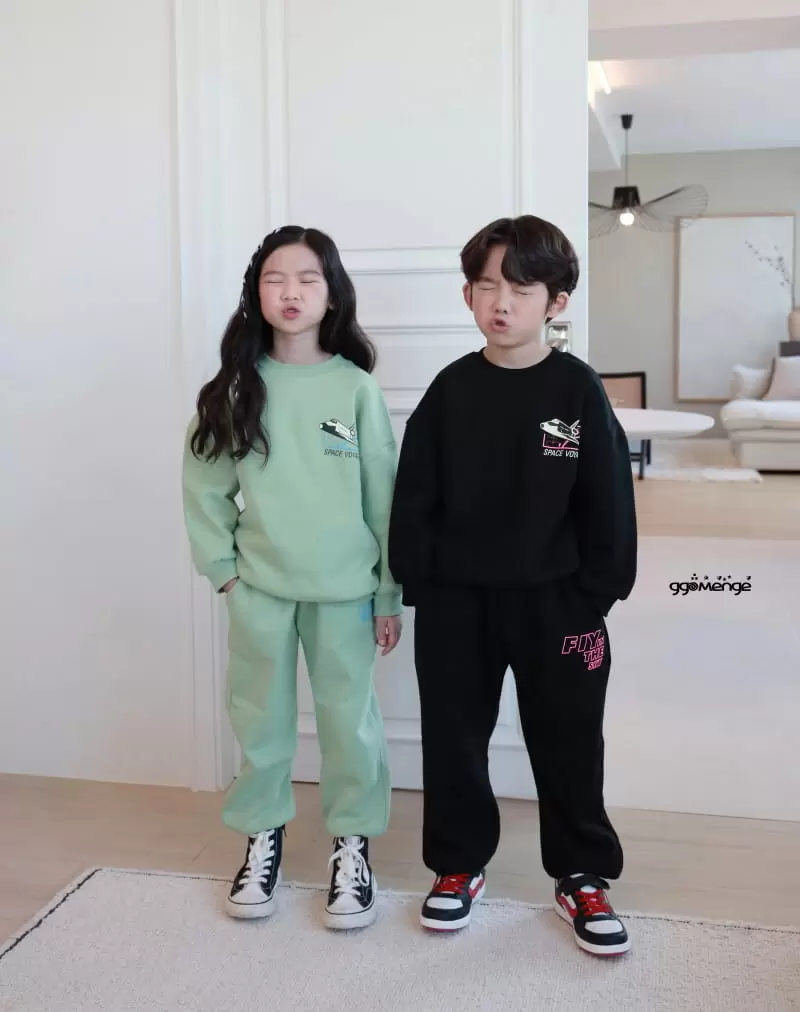 Ggomenge - Korean Children Fashion - #discoveringself - Adult Spaceman Fleece Top Bottom Set - 8