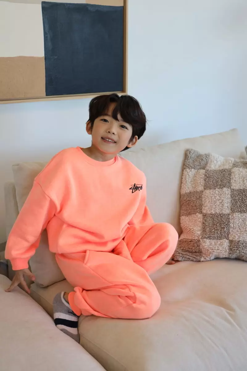 Ggomenge - Korean Children Fashion - #kidsshorts - Dies Fleece Top Bottom Set - 5