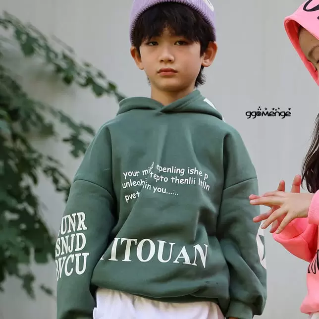 Ggomenge - Korean Children Fashion - #kidsshorts - Adult U IN Hoody Tee - 2