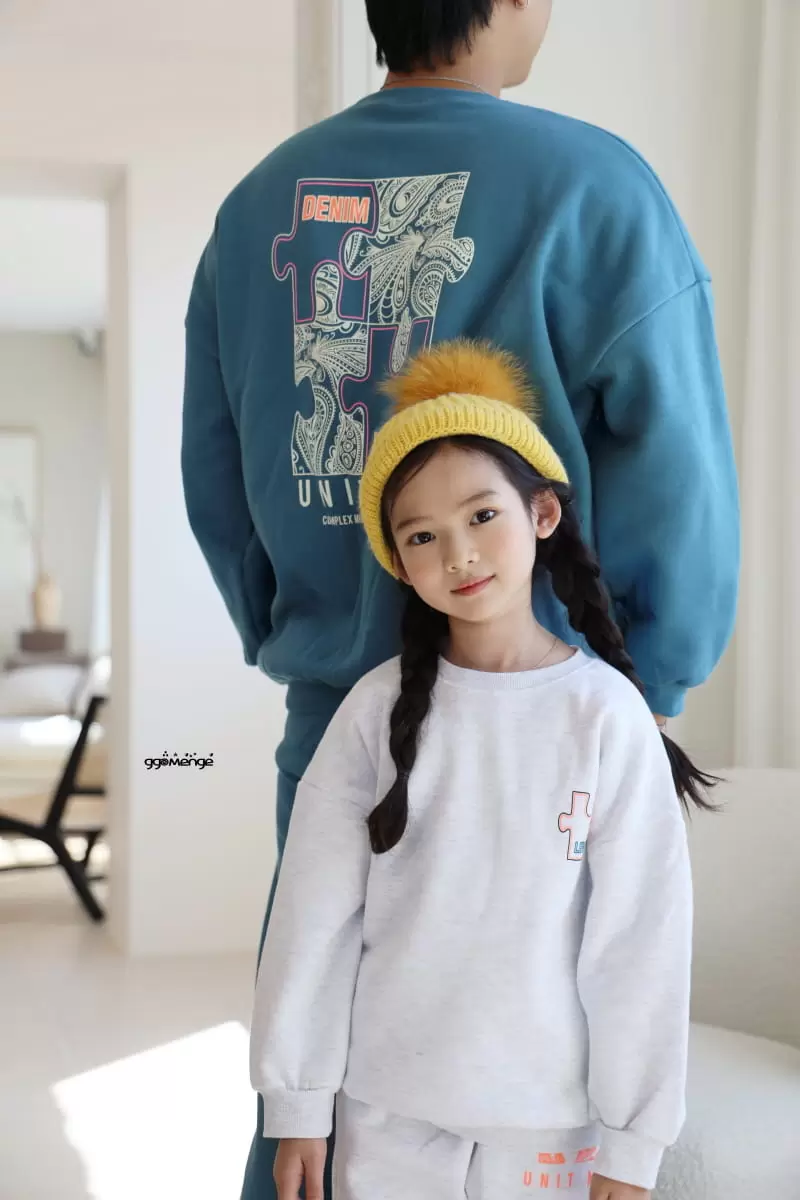 Ggomenge - Korean Children Fashion - #minifashionista - Adult Luis Top Bottom Set - 2