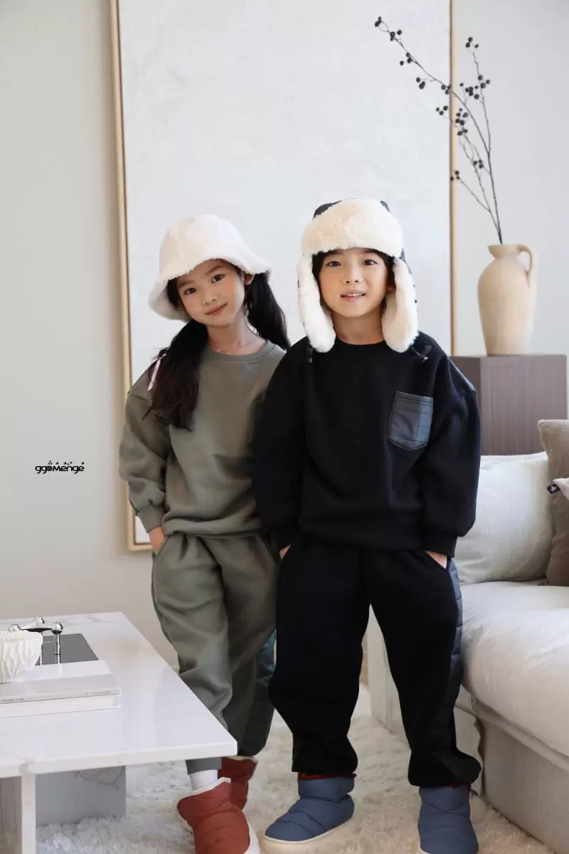 Ggomenge - Korean Children Fashion - #prettylittlegirls - Adult Square Top Bottom Set - 7