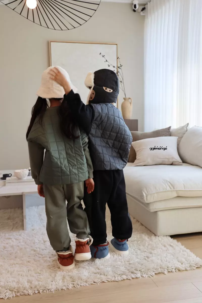 Ggomenge - Korean Children Fashion - #stylishchildhood - Adult Square Top Bottom Set - 10