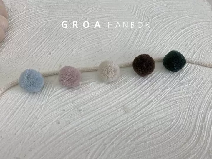 Groa - Korean Baby Fashion - #babyboutiqueclothing - Pom Pom First Birthday Band  - 3
