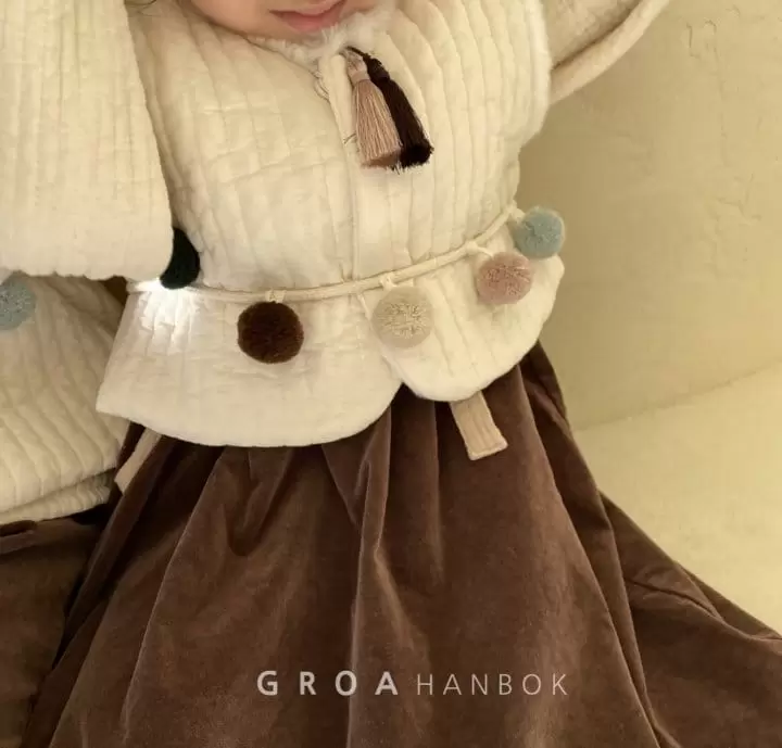 Groa - Korean Baby Fashion - #babylifestyle - Pom Pom First Birthday Band  - 8