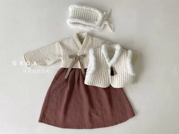 Groa - Korean Children Fashion - #Kfashion4kids - Girl Hanbok Jeogori One-Piece Set - 6