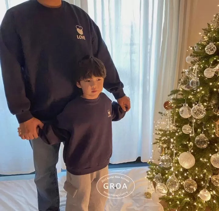 Groa - Korean Children Fashion - #childofig - Dad Love Hour Adult Sweatshirt - 3