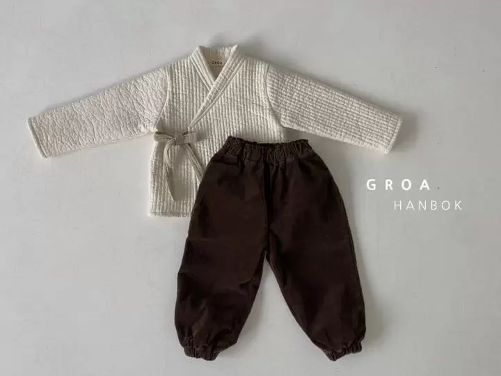 Groa - Korean Children Fashion - #childofig - Boy Hanbok Jeogori Pants Set - 11