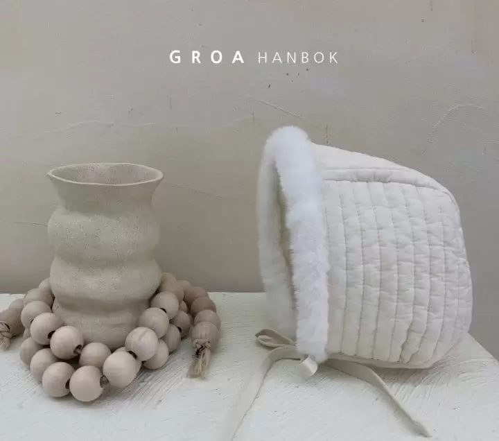 Groa - Korean Children Fashion - #minifashionista - Quilted Kids Bonnet