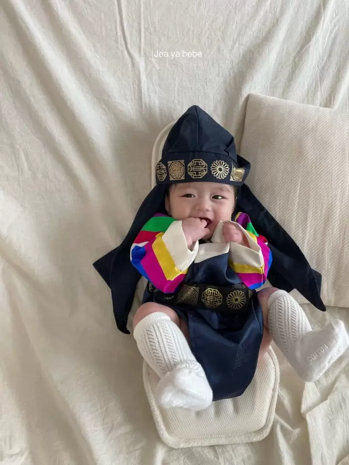 Jeaya & Mymi - Korean Baby Fashion - #babyboutiqueclothing - Boy multicolored stripes Hanbok  - 4