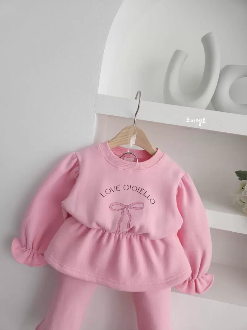Joy ello - Korean Children Fashion - #Kfashion4kids - Fleece Top Bottom Set - 7