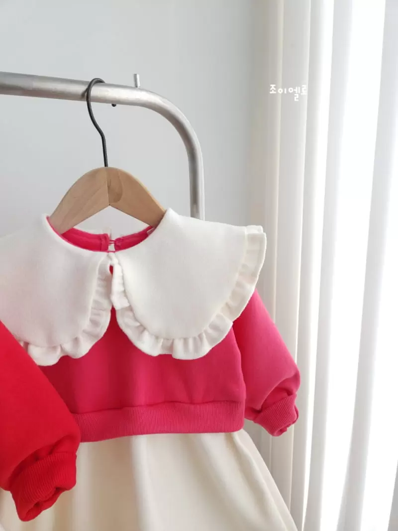 Joy ello - Korean Children Fashion - #childofig - Big Collar W One-Piece - 4
