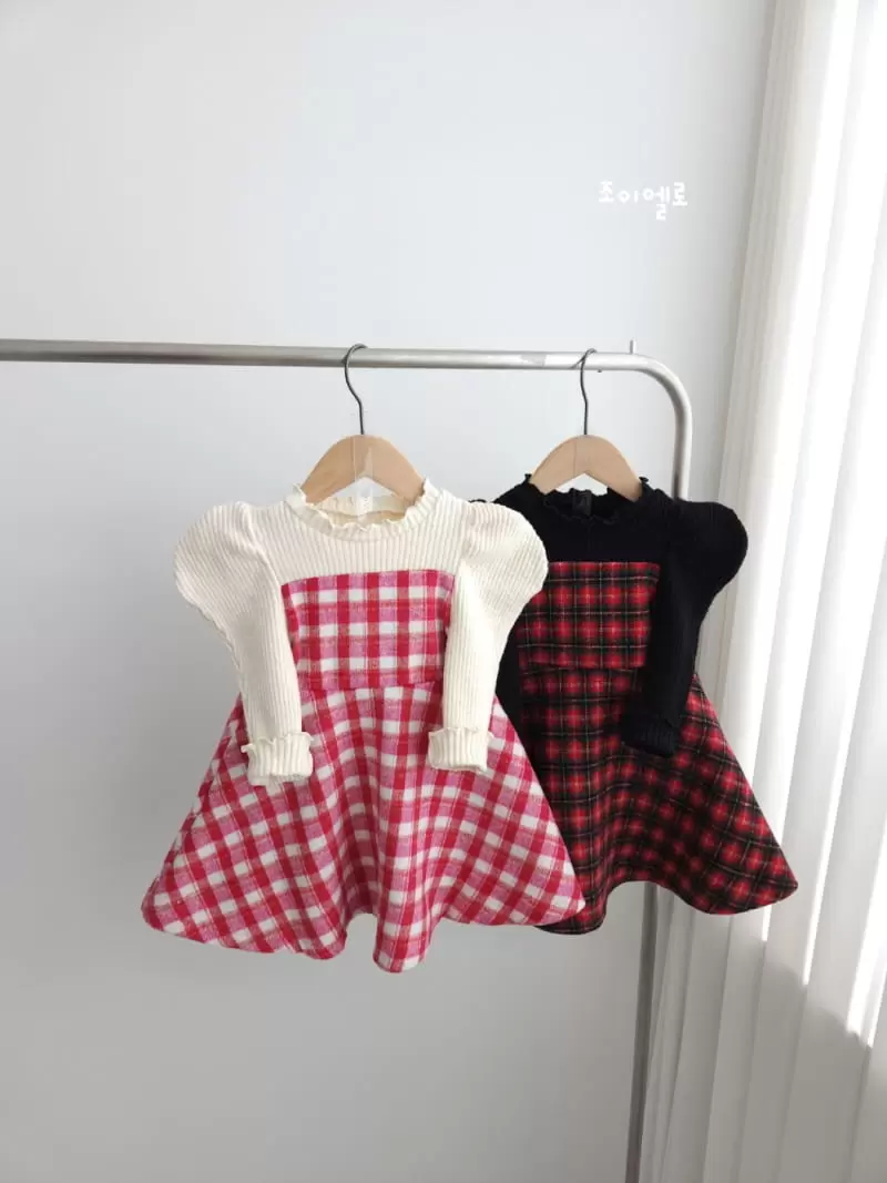 Joy ello - Korean Children Fashion - #childofig - Check Up W One-Piece