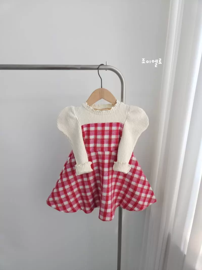 Joy ello - Korean Children Fashion - #designkidswear - Check Up W One-Piece - 3