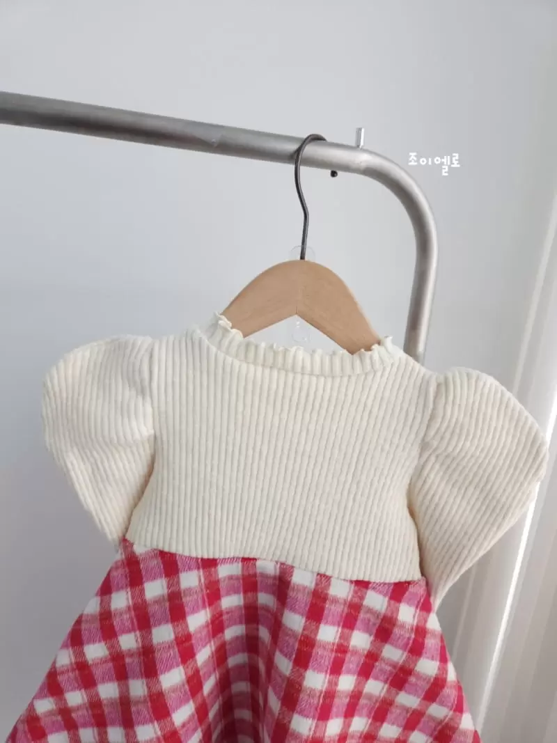 Joy ello - Korean Children Fashion - #fashionkids - Check Up W One-Piece - 5