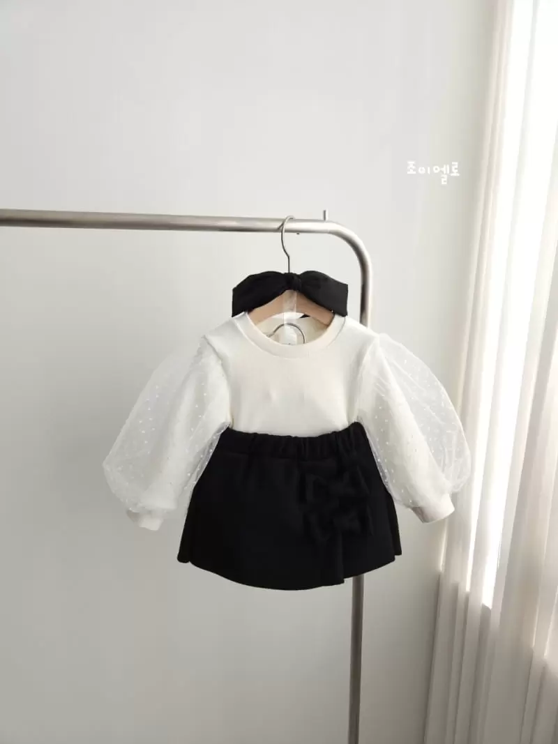 Joy ello - Korean Children Fashion - #fashionkids - Ribbon W Wrap Skirt - 4