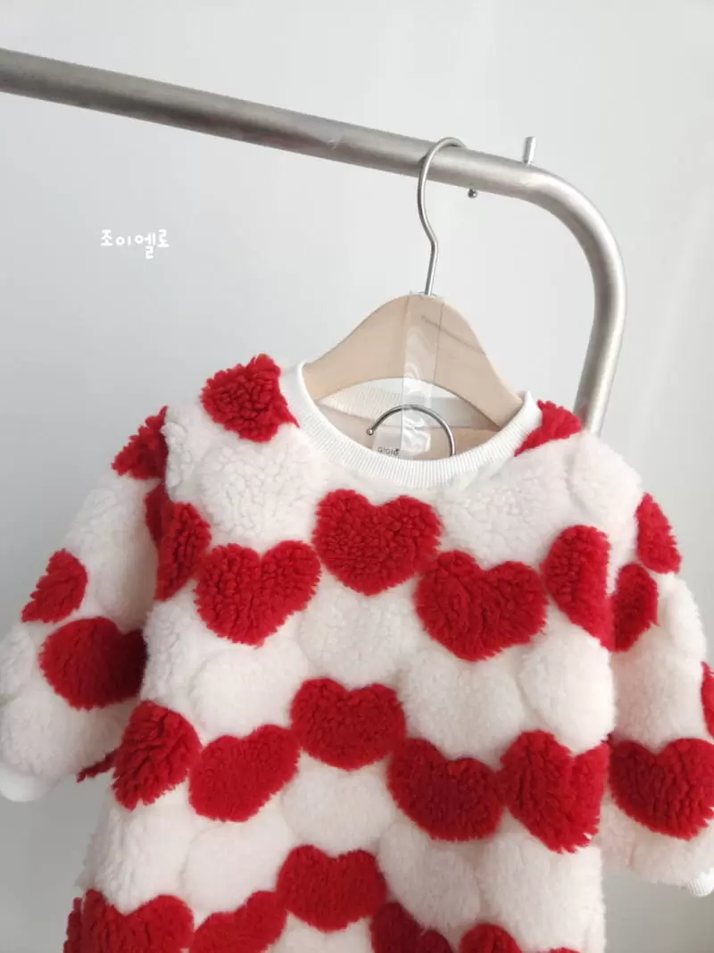 Joy ello - Korean Children Fashion - #kidsshorts - Bookle Heart Long Tee - 2