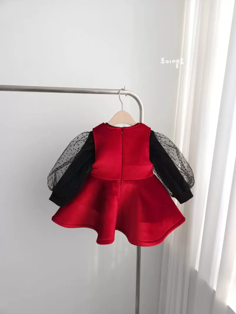 Joy ello - Korean Children Fashion - #kidsstore - Ribbon Cushion One-Piece - 9