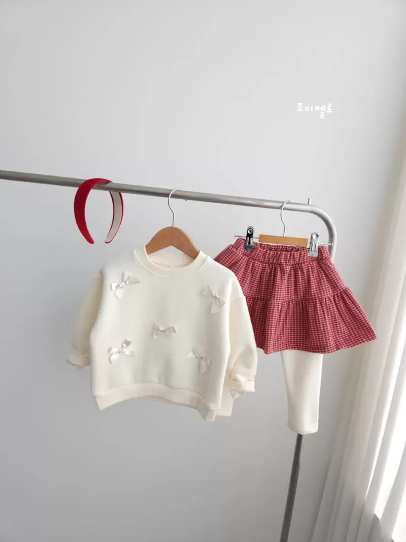 Joy ello - Korean Children Fashion - #kidzfashiontrend - Check Skirt Leggings - 3