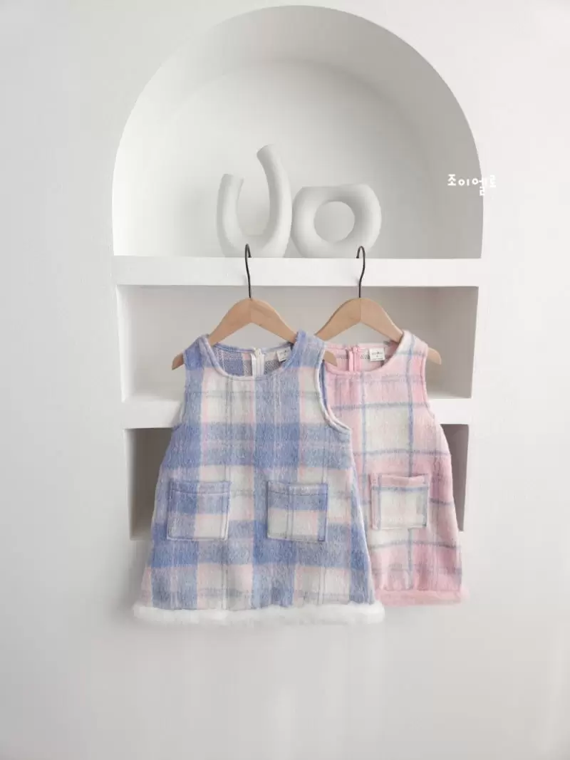 Joy ello - Korean Children Fashion - #kidzfashiontrend - Minke Check One-Piece - 5