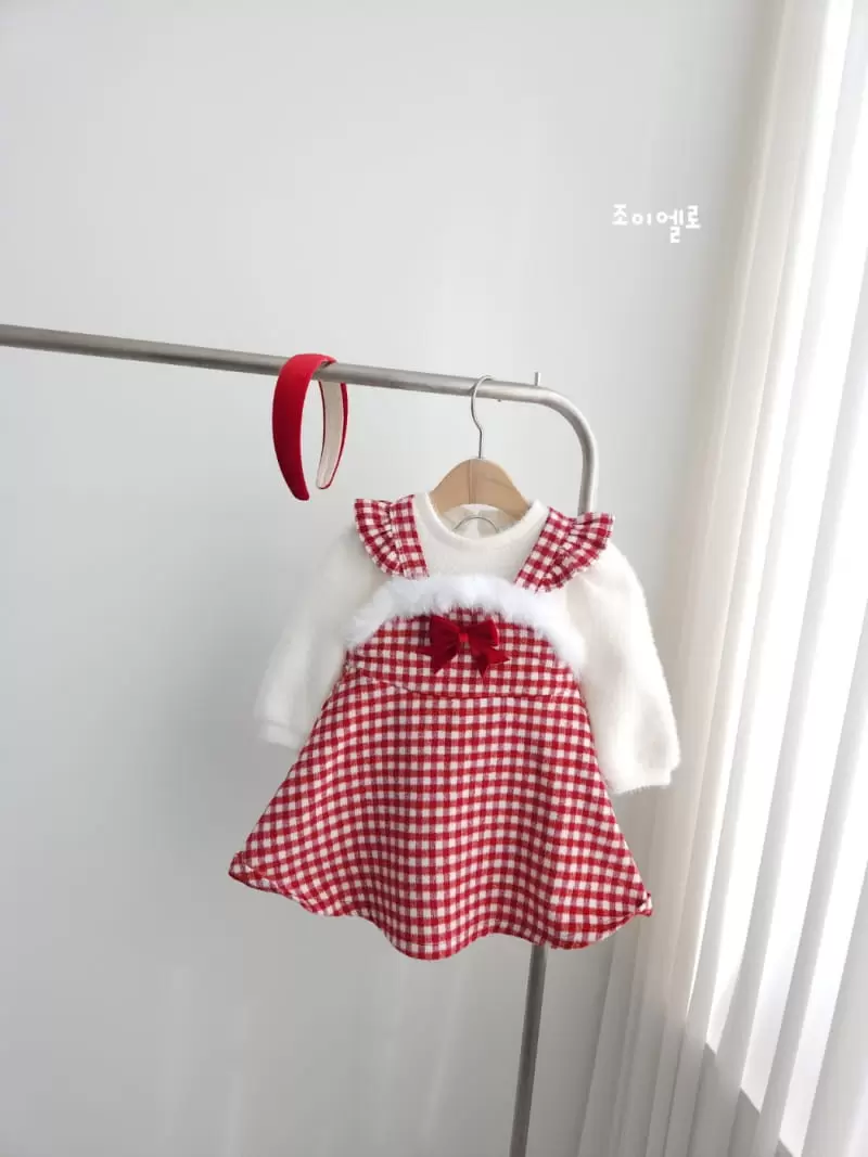 Joy ello - Korean Children Fashion - #magicofchildhood - Snow Check One-Piece